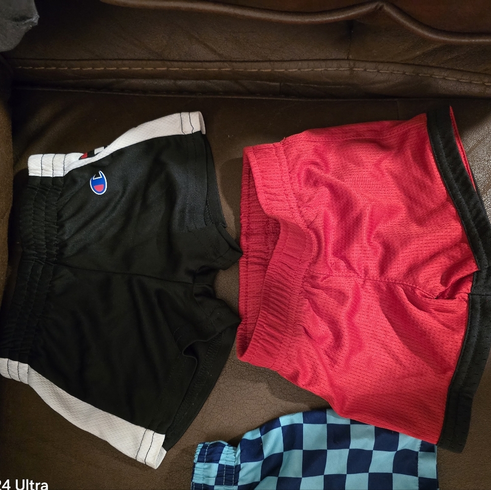 Champion Kids Black and Red Shorts